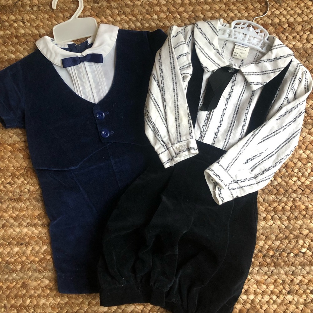 New: Vintage 70’s Velvet Boutique Outfits. Bryan and Alexis w Original Hangers